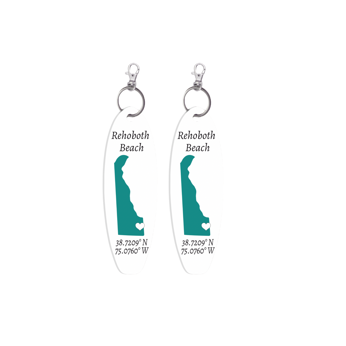 Rehoboth Beach Keychain 2-Pack, Rehoboth Beach, Delaware Keyrings